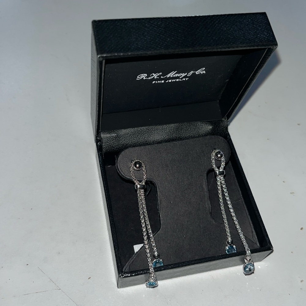 Blue topaz earrings